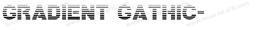 gradient gathic字体转换